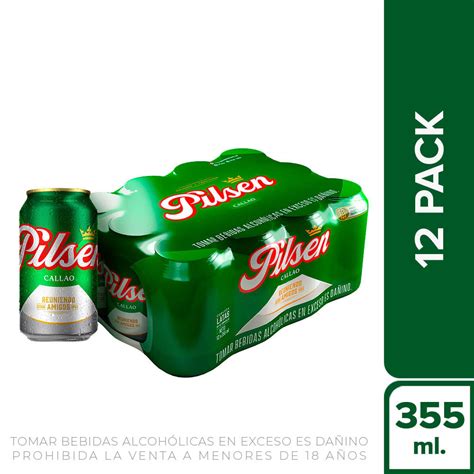 Cerveza Pilsen Callao Pack Latas De Ml C U Mundo De Licores