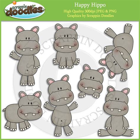 Happy Hippo Scrappin Doodles