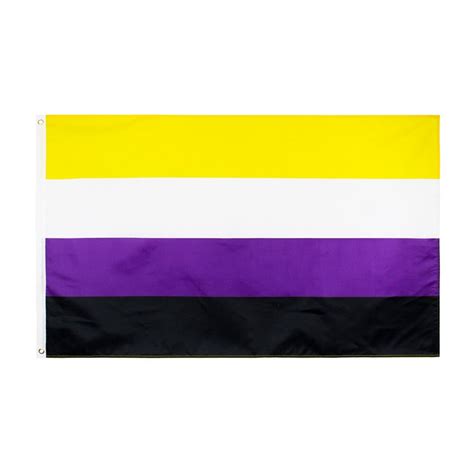 Non Binary Pride Flag 5ft X 3ft Premium Pride Flags Rainbow And Co