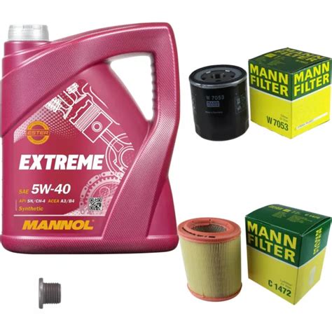 MANN INSPECCIÓN SET 5L mannol extreme 5W 40 para Citroën Berlingo EUR