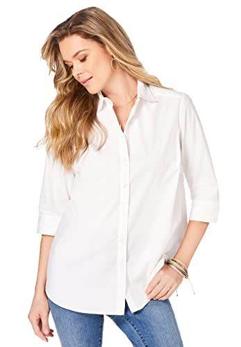 Best Plus Size Oversized White Button Down Shirt