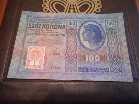 100 Korun rok 1912 ser 2311 vzácný zoubkovaný kolek super stav N UNC