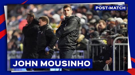 John Mousinho Post Match Pompey Bolton Wanderers Youtube