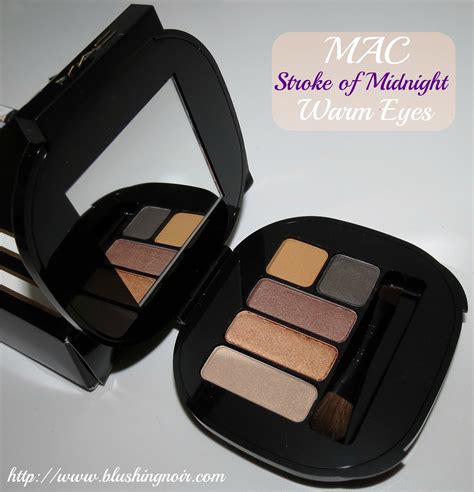 Mac Warm Eyes Palette Swatches Review And Eotd Stroke Of Midnight Holiday 2013 Blushing Noir