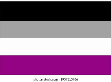 Lgbt Pride Flag Asexual Pride Multicolored Stock Vector (Royalty Free ...