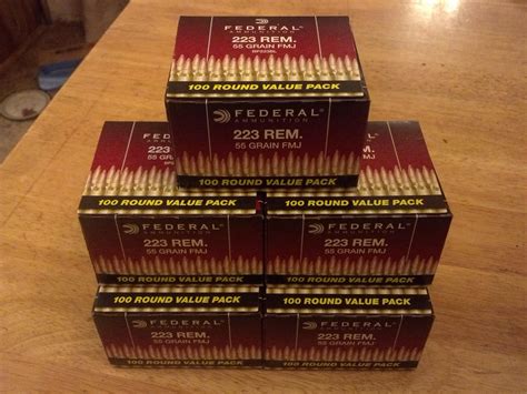 Federal 223 Rem 55gr FMJ 500rd For Sale At Gunsamerica