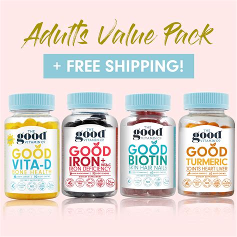 Adults Value Pack The Good Vitamin Co