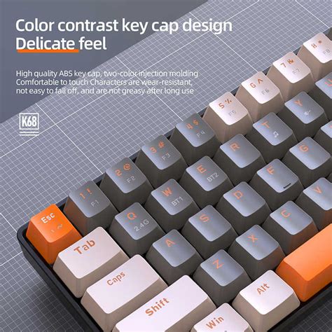 Cpstech K Wireless Bluetooth Mechanical Keyboard Hot Swappable Mechanical Keyboard For