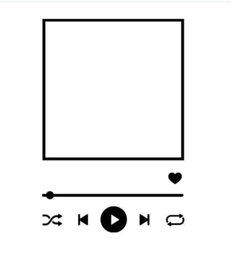 Spotify Frame Template SVG