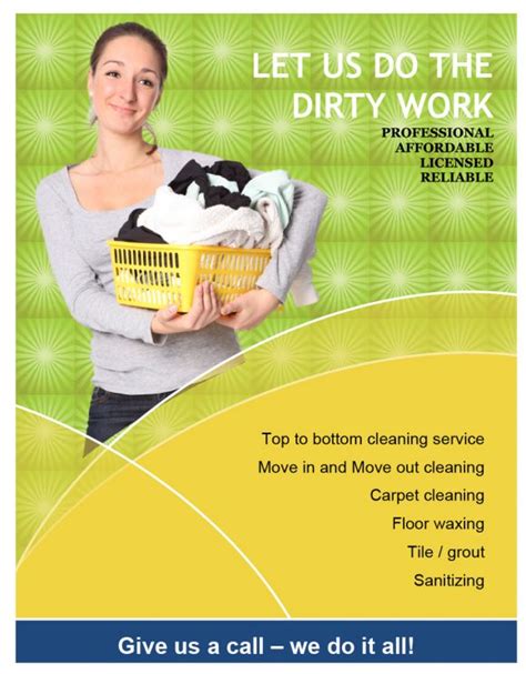 35 House Cleaning Flyers [FREE] - PrintableTemplates