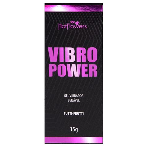 Vibro Power Gel Beijável Vibrador g Hot Flowers Gall