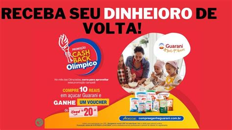 Promoção Cash Back Olímpico 2024 I Promoção Açúcar Guarani YouTube