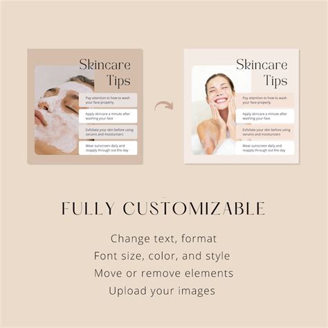 Esthetician Instagram Post Templates Skincare Social Media Etsy