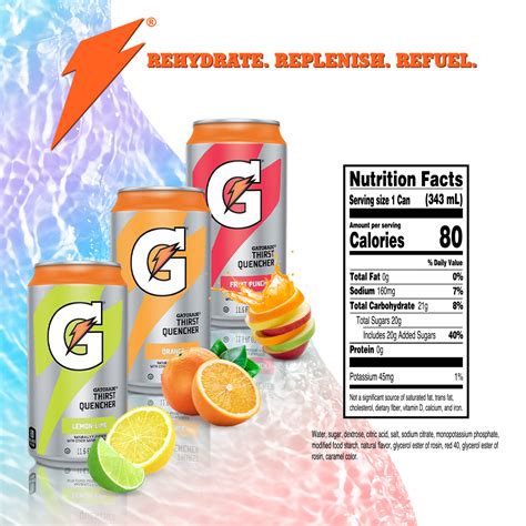 Gatorade Cans Fruit Punch Can Gatorade 116 Oz Hydration Depot