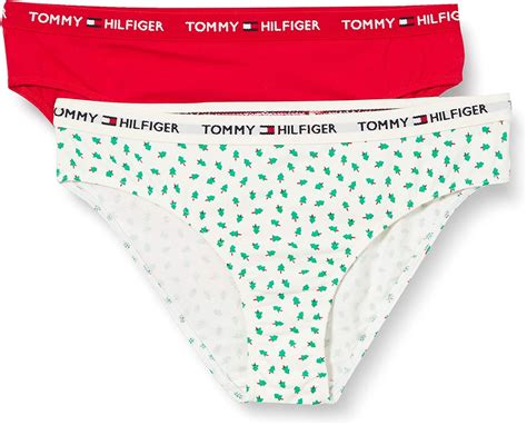Tommy Hilfiger Tommy Hilfiger Mädchen p Bikini Print Unterwäsche Bikinis Amazon de Bekleidung