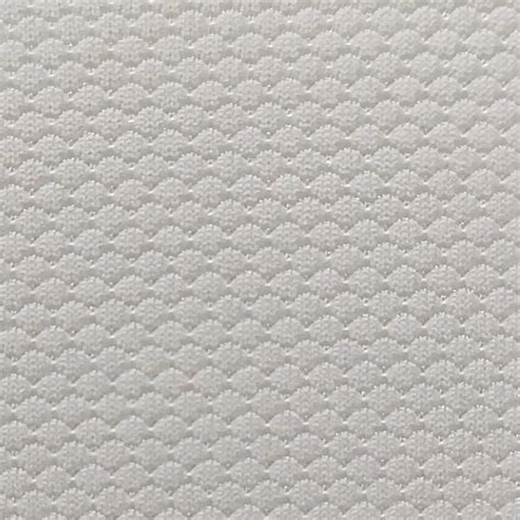 White Polyester Honeycomb Mesh Sports Jersey Sportswear Fabric For