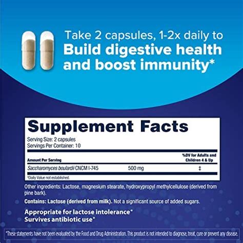 Florastor Probiotics For Digestive Immune Health Capsules