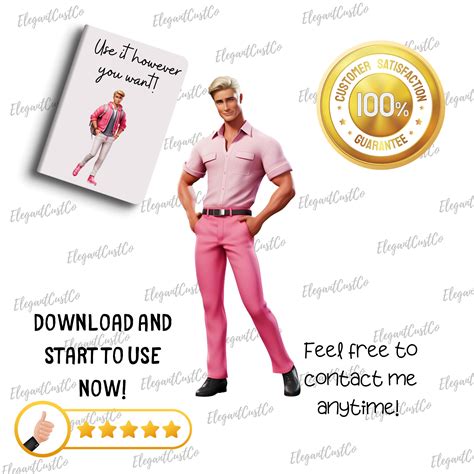 Ken Clipart SVG Bundle Ken From Barbie Fashion Doll Clipart - Etsy