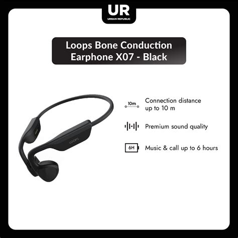 Jual Loops Bone Conduction Earphone X07 Black Shopee Indonesia