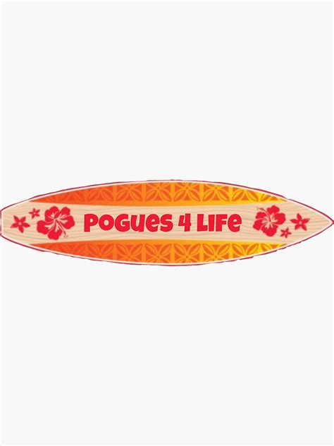 Outer Banks Pogues Life Sticker By Kaileemil Redbubble