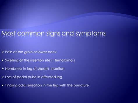 Groin complications and Management 2011 | PPT