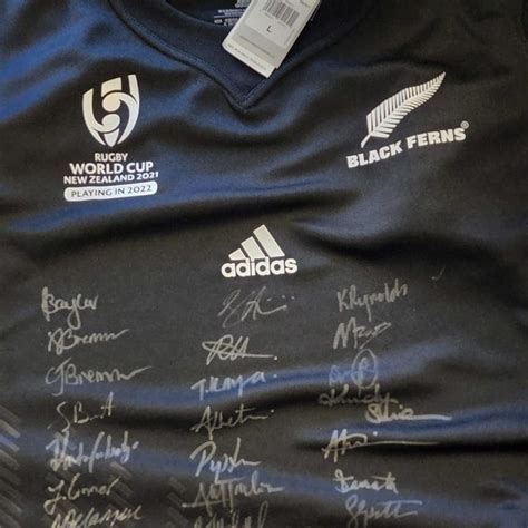 black ferns signed jerseys champions   world
