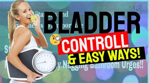 Bladder Supplement And Easy Ways To Improve Your Overactive Bladder Youtube