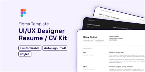 Ui Ux Designer Resume Cv Kit Figma Community Hot Sex Picture