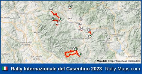 Streckenverlauf Rally Internazionale Del Casentino 2023 MITROPA