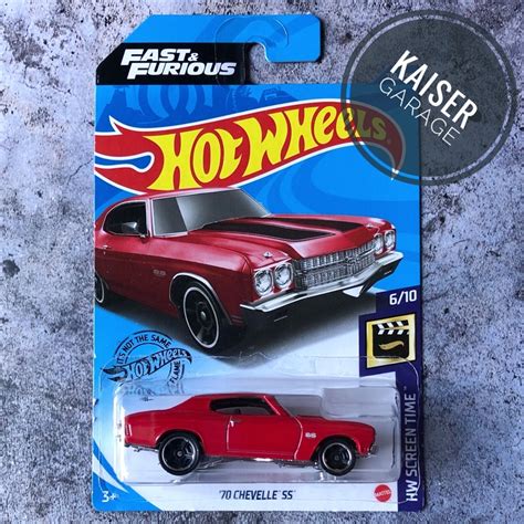 Hot Wheels Chevelle Ss Red Fast Furious Shopee Malaysia