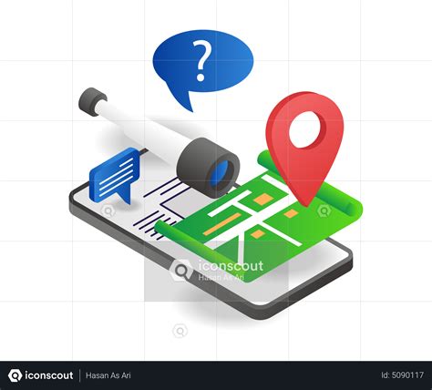 Best Premium Search For Location Via App Illustration Download In Png