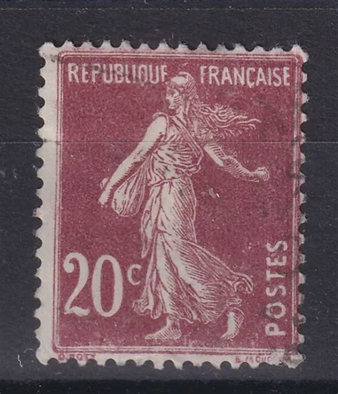 FRANCE ANNÉE 1906 Type Semeuse fond plein sans sol N 139 obl réf 8306