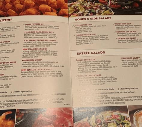 Outback Steakhouse Menu With Prices 2024 - Meryl Suellen