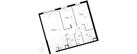 Plan Appartement T3 De 65 12 M² Neuf à Argenteuil Résidence « Les