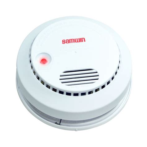 Alarma detector de humo Samwin 9V DC con sistema eléctrico