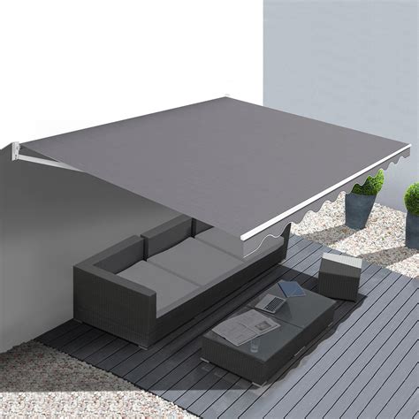 Store banne extérieur pas cher gris anthracite 3x2m ID Market