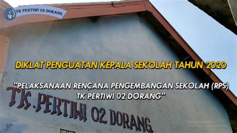 VIDEO UNJUK KERJA PELAKSANAAN RPS DIKLAT PENGUATAN KEPALA SEKOLAH TAHUN