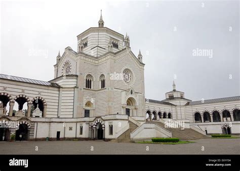 Main Mausoleum Building At The Cimitero Monumentale In Milan Italy