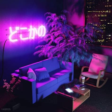 Night Neon Bedroom Aesthetic