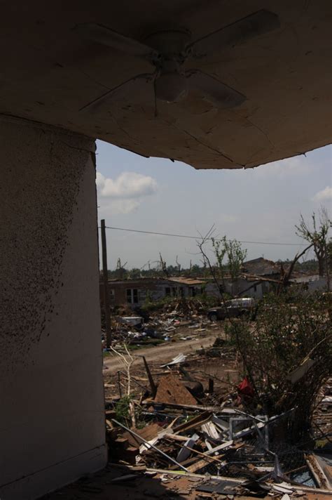 Another View Out Of The Back Bedroom Showing The Damage Around The Neighborhood Joplin Tornado