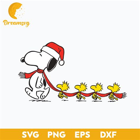 Snoopy Woodstock Christmas Svg Santa Snoopy Svg Christmas Svg Png D