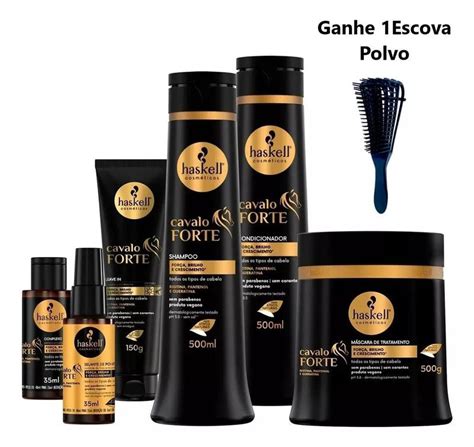 Kit Haskell Cavalo Forte 500ml Completo presente Haskell cosméticos