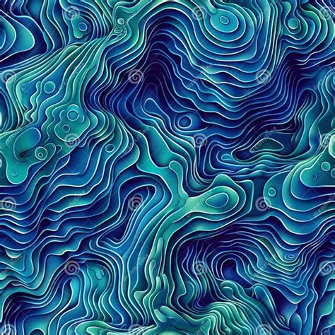 Abstract Blue Topographic Map Illustration Stock Image - Image of maze ... 