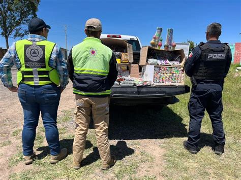 Decomisan 155kg de pirotecnia en la capital El Marqués y Huimilpan