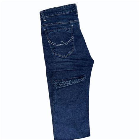 Regular Fit Plain Men Stretchable Denim Jeans Blue At Rs Piece In