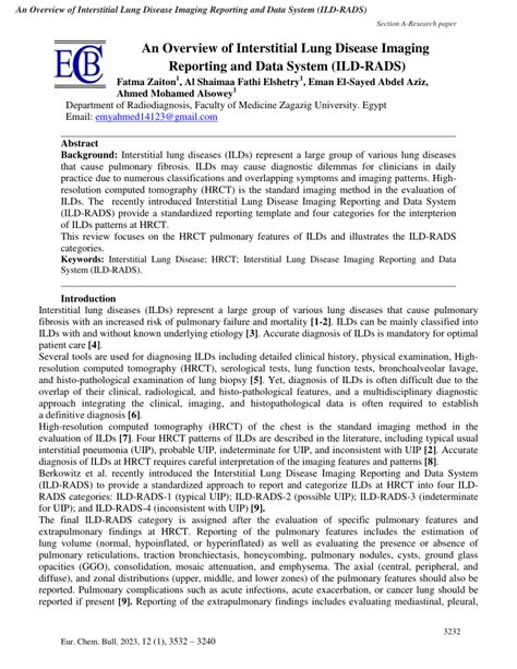 Pdf An Overview Of Interstitial Lung Disease Imaging Reporting And Data System Ild Rads An