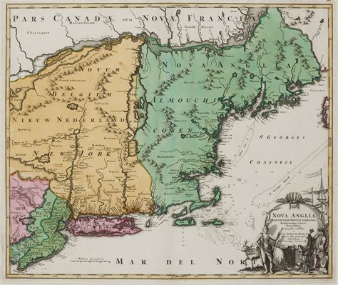 A German Map Of Colonial North America Auction