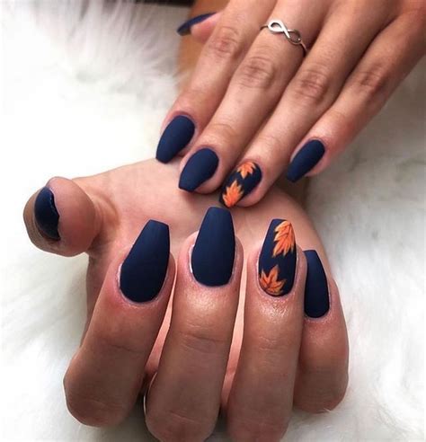 49 Lovely Fall Nail Design Ideas That Make You Want To Copy Cute