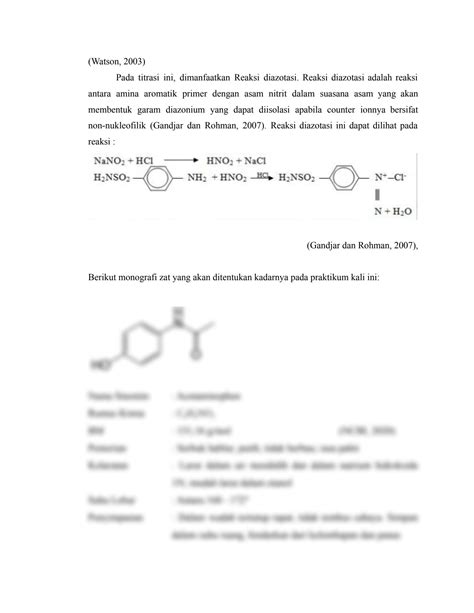 SOLUTION Titrasi Nitrimetri Paracetamol Studypool