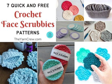 7 Quick And Free Crochet Face Scrubbie Patterns The Yarn Crew